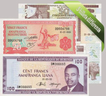 Burundi - Collection De 5 Billets De Banque Tous Différents. - Burundi