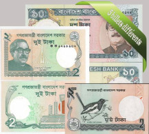 Bangladesh : Bel Ensemble De 5 Billets De Banque De Collection. - Bangladesh