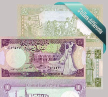 Syrie : Bel Ensemble De 3 Billets De Banque De Collection. - Syrien