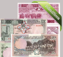 Belle Collection De 5 Billets De Banque Tous Différents De Somalie - Somalia