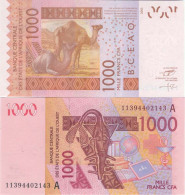 Billets Collection Afrique De L'ouest Cote D'ivoire Pk N° 115 - 1000 Francs - Costa De Marfil