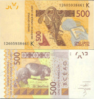 Billets De Banque Afrique De L'ouest Senegal Pk N° 999k - 500 Francs - Sénégal