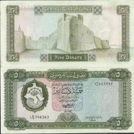 Billets De Banque Libye Pk N° 36 - 5 Dinar - Libië