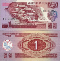 Coree Nord - Pk N° 35 - Billet De Banque De 1 Won - Korea, Noord