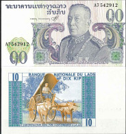 Laos - Pk N° 15 - Billet De Banque De 10 Kip - Laos