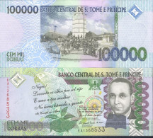 Billets De Banque Saint Thomas & Prince Pk N° 999 - 100 000 Dobras - São Tomé U. Príncipe