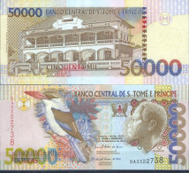 Billets De Banque Saint Thomas & Prince Pk N° 68 - 50 000 Dobras - São Tomé U. Príncipe