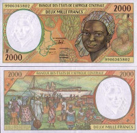 Billet De Collection Afrique Centrale Centrafrique Pk N° 303 - 2000 Francs - Central African Republic