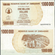 Billets De Collection Zimbabwe Pk N° 53 - 1 Millions Dollars Bearer - Simbabwe