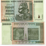 Billets Banque Zimbabwe Pk N° 86 - 20 MILLIARDS Dollars - Zimbabwe