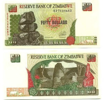 Billet De Collection Zimbabwe Pk N° 8 - 50 Dollars - Zimbabwe