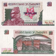 Billets De Banque Zimbabwe Pk N° 6 - 10 Dollars - Zimbabwe