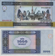 Billet De Banque De 1000 Manat - Billet Collection Azerbaidjan Pk N° 23 - Azerbaïjan
