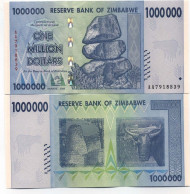 Billet De Collection Zimbabwe Pk N° 77 - 1 Millions Dollars - Zimbabwe