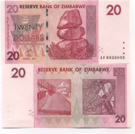 Billet De Banque Zimbabwe Pk N° 68 - 20 Dollars - Zimbabwe