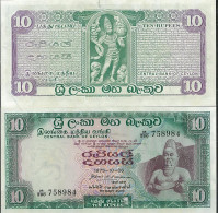 Billet De Banque Sri Lanka Pk N° 74 - De 10 Rupees - Sri Lanka