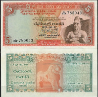 Billet De Banque Sri Lanka Pk N° 73 - De 5 Rupees - Sri Lanka