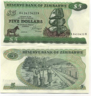 Billets Collection Zimbabwe Pk N°  2 - 5 Dollars - Zimbabwe
