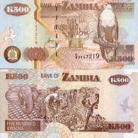 Billet De Banque Zambie Pk N° 39 - 500 Kwacha - Zambie
