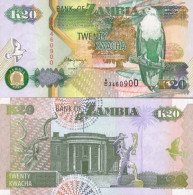 Billet De Banque Zambie Pk N° 36 - 20 Kwacha - Sambia