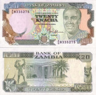 Billets Banque Zambie Pk N° 32 - 20 Kwacha - Sambia