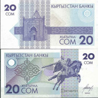 Kirghizstan - Pk N° 6 - Billet De Banque De 20 Som - Kirgisistan