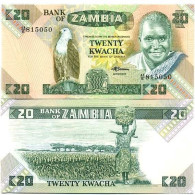 Billets De Banque Zambie Pk N° 27 - 20 Kwacha - Zambia