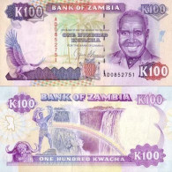 Billet De Collection Zambie Pk N° 34 - 100 Kwacha - Sambia