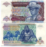 Billets Banque Zaire Pk N° 40 - 50000 Zaires - Zaïre