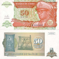 Billet De Collection Zaire Pk N° 51 - 50 Nouveaux Makuta - Zaïre