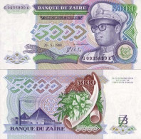 Billet De Banque Zaire Pk N° 37 - 5000 Zaires - Zaïre
