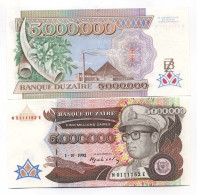 Billet De Banque Zaire Pk N° 46 - 5000000 Zaires - Zaïre