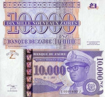 Billets Banque Zaire Pk N° 71 - 10000 Zaires - Zaïre