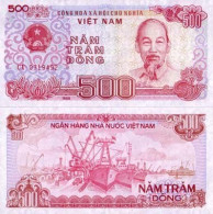 Billet De Collection Vietnam Nord Pk N° 101 - 500 Dong - Viêt-Nam