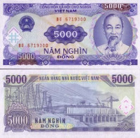 Billet De Banque Vietnam Nord Pk N° 108 - 5000 Dong - Viêt-Nam