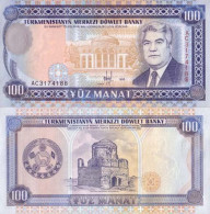 Billets Banque Turkmenistan Pk N°  6 - 100 Manats - Turkmenistán