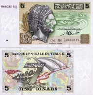 Billets De Banque Tunisie Pk N° 86 - 5 Dinar - Tunisia