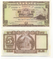 Billet De Collection Hong Kong Pk N° 181 - 5 Dollars - Hongkong