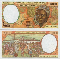 Billets Collection Afrique Centrale Gabon Pk N° 403 - 2000 Francs - Gabun