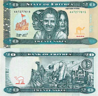 Billet De Banque Collection Erythree - PK 12 - 20 Nakfa - Erythrée