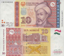 Billet De Banque Collection Tadjikistan - PK N° 24 - 10 Somoni - Tadjikistan