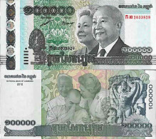 Billet De Banque Collection Cambodge - PK N° 62 - 100 000 Riels - Cambodge