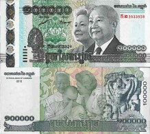 Billet De Banque Collection Cambodge - PK N° 62 - 100 000 Riels - Cambogia