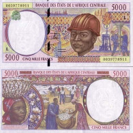 Billets Banque Afrique Centrale Gabon Pk N° 404 - 5000 Francs - Gabun