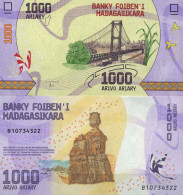 Billet De Banque Collection Madagascar - PK N° 100 - 1 000 Francs - Madagaskar