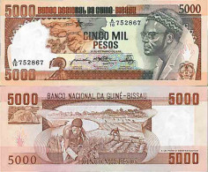 Billet De Banque Collection Guinee  Bissau - PK N° 9 - 5000 Pesos - Guinea-Bissau