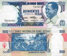 Billet De Banque Collection Guinee  Bissau - PK N° 7 - 500 Pesos - Guinea–Bissau