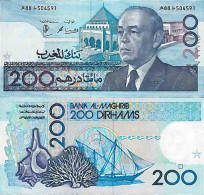 Billet De Banque Collection Maroc - PK N° 66 - 200 Dirhams - Marokko