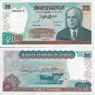 Billet De Banque Collection Tunisie - PK N° 77 - 20 Dinars - Tunesien