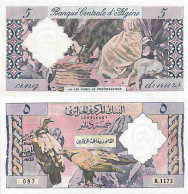 Billet De Banque Collection Algerie - PK N° 122 - 5 Dinars - Algerije
